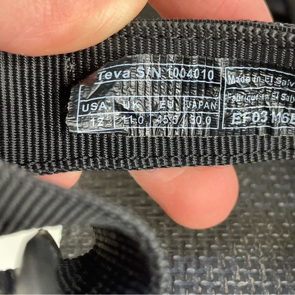 Teva Men's Black Universal Strap Sandals